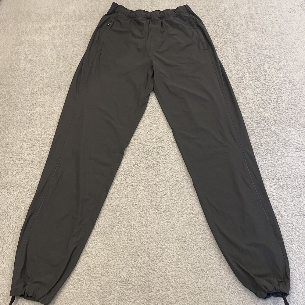 Lululemon‎ Jogger Pants Mens Small Gray 26x32 Reflective Lightweight Ankle Cinch